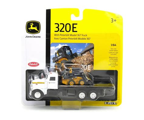 John Deere 1/64 Scale 320E Skid Steer with Truck 